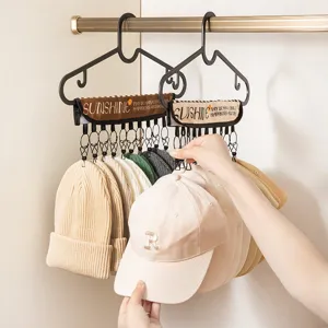 Hangende hoedenorganizer voor petten, multi-clip rek voor kastopslag en ruimtebesparing.