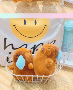 Süßes Plüsch Wasserschwein Puppe Schlüsselanhänger Rucksack Anhänger weiches Tierspielzeug.