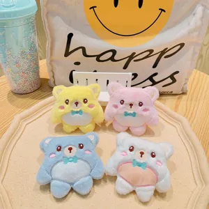 Süßer Plüsch Bär Brosche Schlüsselanhänger Anhänger weiche Stoffpuppe Tasche Charm Geschenk.