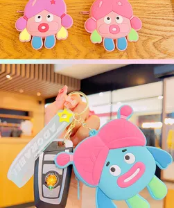 Süßer Cartoon Silikon Münzbeutel Schlüsselanhänger stilvoller Taschen Anhänger Auto Zubehör