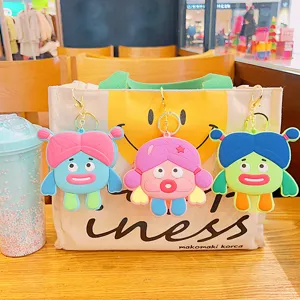 Niedliches Mädchen Silikon Münzgeldbörse Schlüsselanhänger Tasche Anhänger Kawaii Zubehör