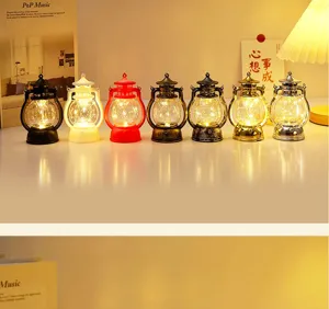 Vintage LED miniature oil lantern portable horse lamp decorative night light room decor