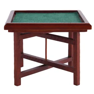 Miniature Wooden Mahjong Table 1:12 Scale Dollhouse Miniature Furniture Accessory