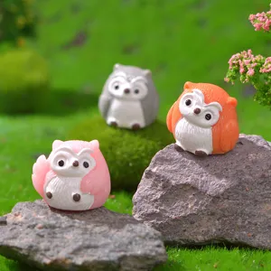 Niedliche Cartoon Eule Harz Figuren fur Moos Mikrolandschaft Sukkulenten Miniatur Dekor.
