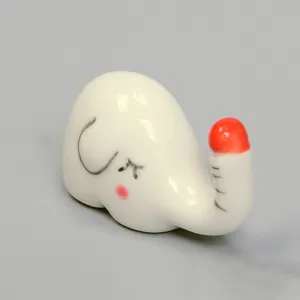 Lindo soporte para palillos de elefante de cerámica decoración de mesa de cocina