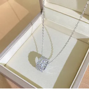 Koreaanse stijl luxe volledige diamant taille titanium staal ketting vrouwen mode