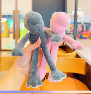 Cute long leg frog plush keychain stuffed animal doll cute cartoon bag pendant toy gift for kids