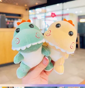 Lindo dinosaurio peluche juguete llavero mochila colgante muñeca suave regalo