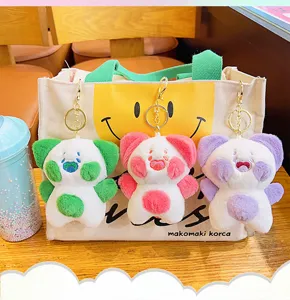 Carino peluche orso portachiavi borsa pendente cartone animato giocattolo morbido zaino