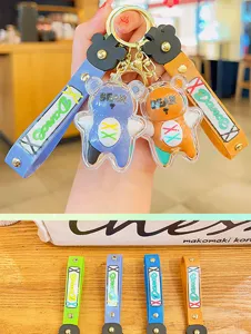 Leuke beer sleutelhanger trendy paar tas hanger mode cadeau groothandel stijl leuk