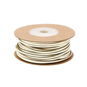 2mm Gold PU Leather Cord 15M Spool for DIY Jewelry Making Bracelet Necklace Crafting Supplies