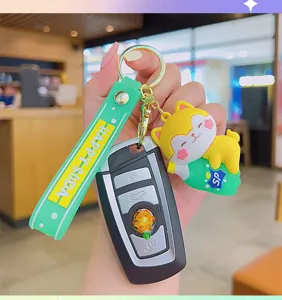 Mignon animal soda dessin animé poupée voiture porte-clés sac à dos pendentif cadeau