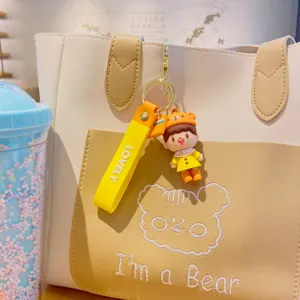 Mignon dessin animé poupée porte-clés pendentif sac esthétique accessoire de sac à dos