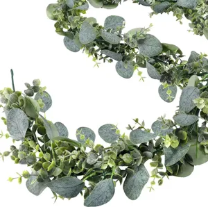 Guirlande d'eucalyptus artificielle fausses feuilles vertes vigne pour mariage déco maison