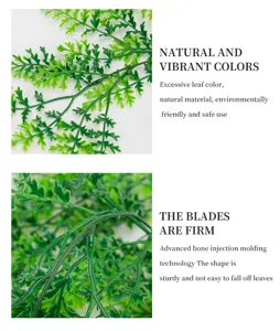 Artificial fern vine artificial plant wall hanging green leaves home decor set item
