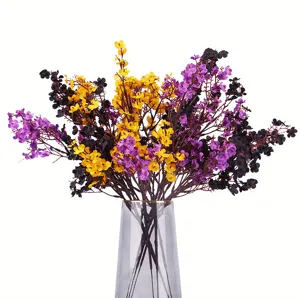 Artificial plum blossom flower bouquet detail for elegant home and wedding decoration.