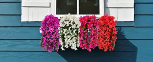 Cesta de flores colgante buganvilla artificial decoración floral para hogar bonito