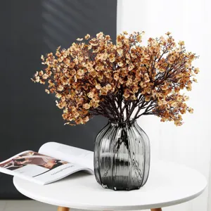 Artificial Babys Breath Silk Flowers Fake Gypsophila Stems For Home Wedding Party Floral Decoration Vase Arrangement