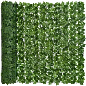 Artificial Ivy Fence Privacy Screen Roll Green Leaf Outdoor Garden Wall Decor Mesh