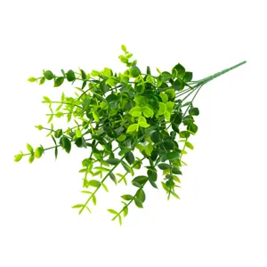 Künstlicher Eukalyptus Zweig Bund Grüne Pflanze für Hochzeit Blumen Dekoration Tisch Deko