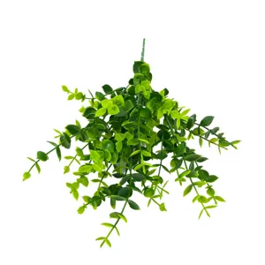 Künstliche Eukalyptus Blätter Bund Kunstpflanzen für Hochzeit Blumen Deko Heim 1Stk