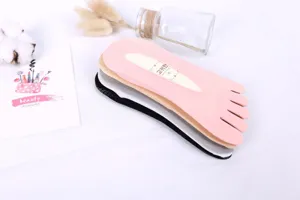 Calcetines invisibles de cinco dedos para mujer boca poco profunda malla transpirable tacones