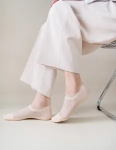 Calzini invisibili traspiranti in rete da uomo estivi sottili nude calze casual comodi