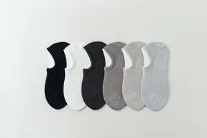 Men breathable mesh boat socks detail view, comfortable summer invisible short socks multi-color.