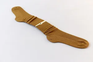 Calzini tinta unita da donna con polsino a coste, calze casual autunno inverno eleganti.