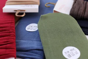 Winter new women's solid color slouch socks with comfortable loose top and soft fabric.