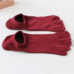 Women's five finger socks shallow boat socks toe separating short socks breathable cotton