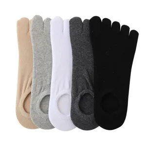 Calcetines de dedos para hombre transpirables verano finos corte bajo invisibles pack