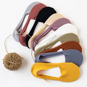 Women Invisible No Show Socks Solid Color Low Cut Cotton Blend Breathable Summer Casual Daily Socks