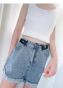 Invisible elastic belt for women stretch waist strap buckleless lazy jeans accessory