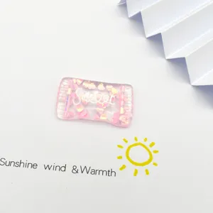 DIY resin candy cabochon crystal charm for phone case jewelry craft making accessories design.