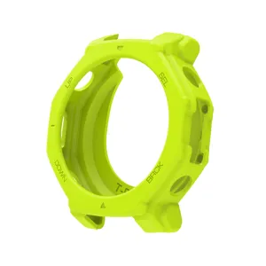 Funda protectora de silueta para reloj inteligente, protector verde brillante antichoque.