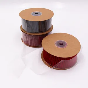 High-end 40mm imitation Korean velvet ribbon spool for wedding, Christmas decor and DIY bows.