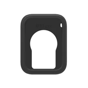 Custodia protettiva in silicone morbido nero compatibile con Xiaomi Smart Band 10 Pro