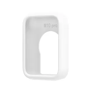 Custodia protettiva in silicone morbido per Xiaomi Band 10 Pro, antiurto, vista dettagliata.