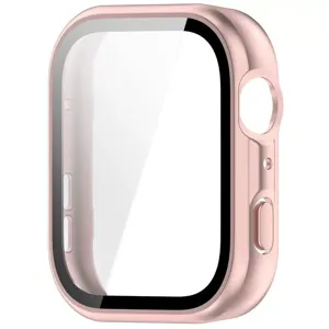 Roségoud smartwatch beschermhoesje met geïntegreerd gehard glas voor optimale dagelijkse.