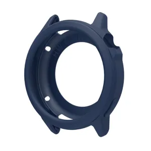 Silicone watch protective case detail, flexible anti-drop cover for sport smartwatch.
