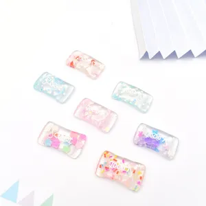 DIY crystal candy resin charms colorful glitter phone case slime decor crafts accessories.
