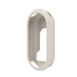 Silikon Schutzhülle für Xiaomi Band 8, weiche Anti-Sturz Armband Ersatzschale in weiß.