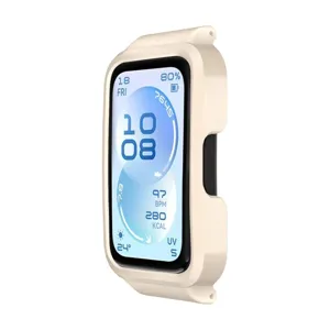 Silikon Schutzhülle für Huawei Band 11, stoßfeste hohle Bumper Abdeckung in Beige