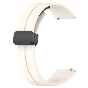 Λεπτομέρεια ανταλλακτικού λουριού smartwatch σιλικόνης, πλάτος 22mm με μαγνητικό κούμπωμα.
