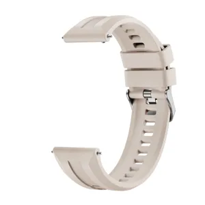 Silikon Ersatzarmband für Smartwatch, 22mm atmungsaktives Sportarmband Zubehör khaki.
