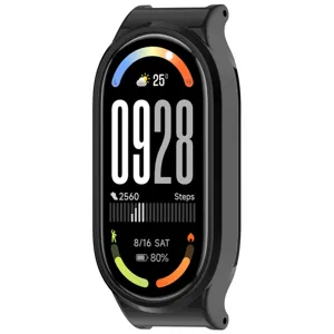Ersatz Schutzhülle und Armband für Fitnessarmband, robustes schwarzes PC Material.