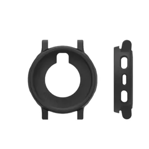 Funda Protectora de Silicona para Huami Amazfit Active 3 Carcasa Bumper Negra Accesorio