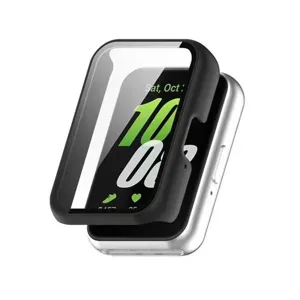 Beschermende PC-hoes en schermfolie compatibel met Samsung Galaxy Fit3 smartwatch.