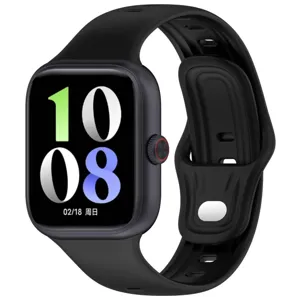Detailansicht des Silikon-Uhrenarmband-Ersatzteils, glattes und flexibles Materialdesign.